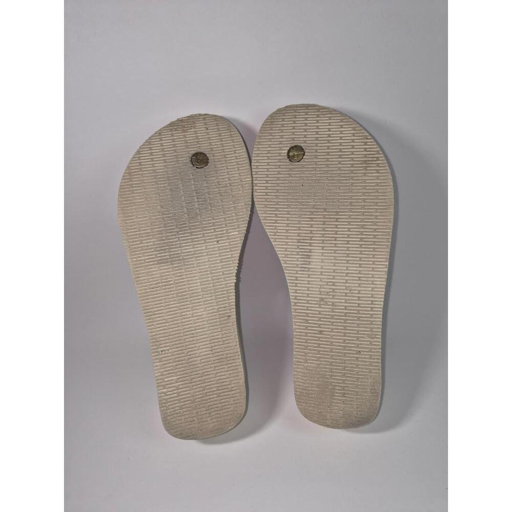 Havaianas Women's Flip Flops Sandals Summer Beach Size 7-8 Beige - Picture 8 of 9